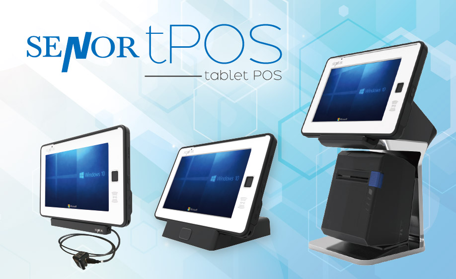 3 kind of SENOR tablet POS system with Windows based Point of Sale solution.